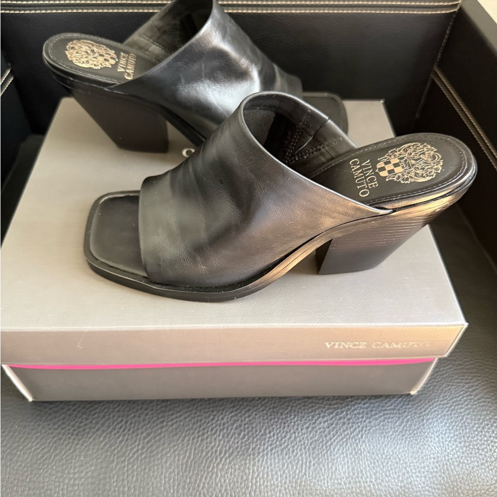 Vince Camuto Black Women's Heeled Mules NWOT